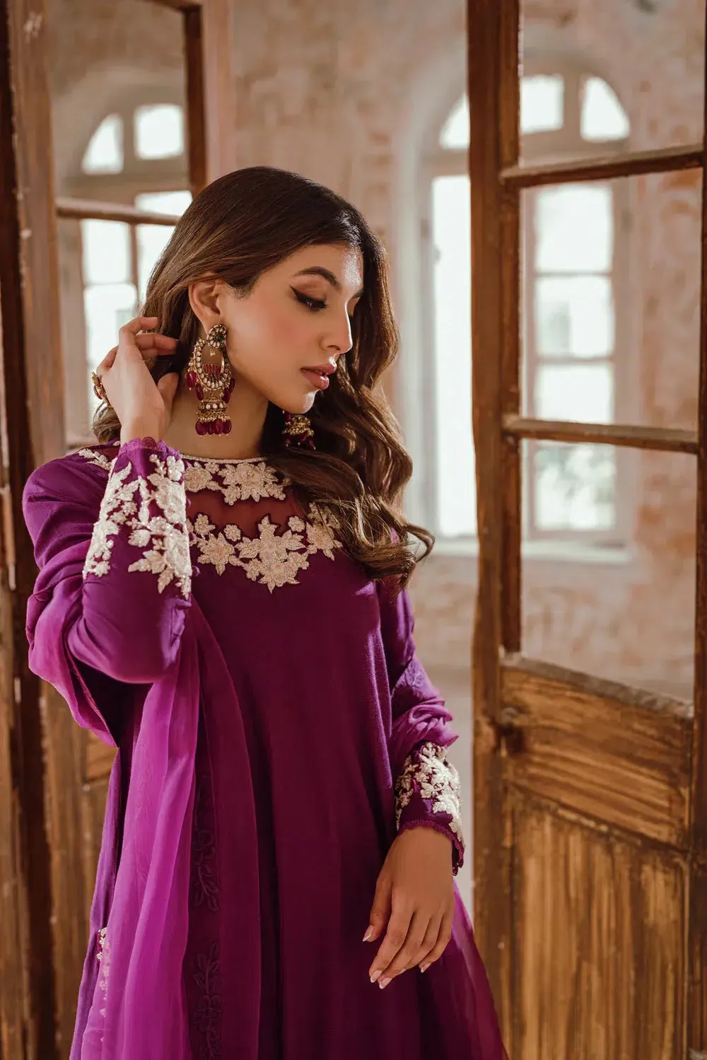 Azure | Embroidered Formals | Imperial Plum