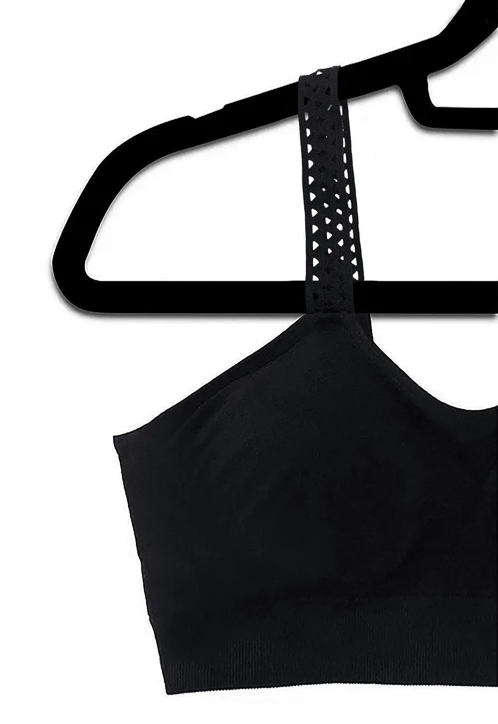 Black Bra, Lattice Strap PLUS