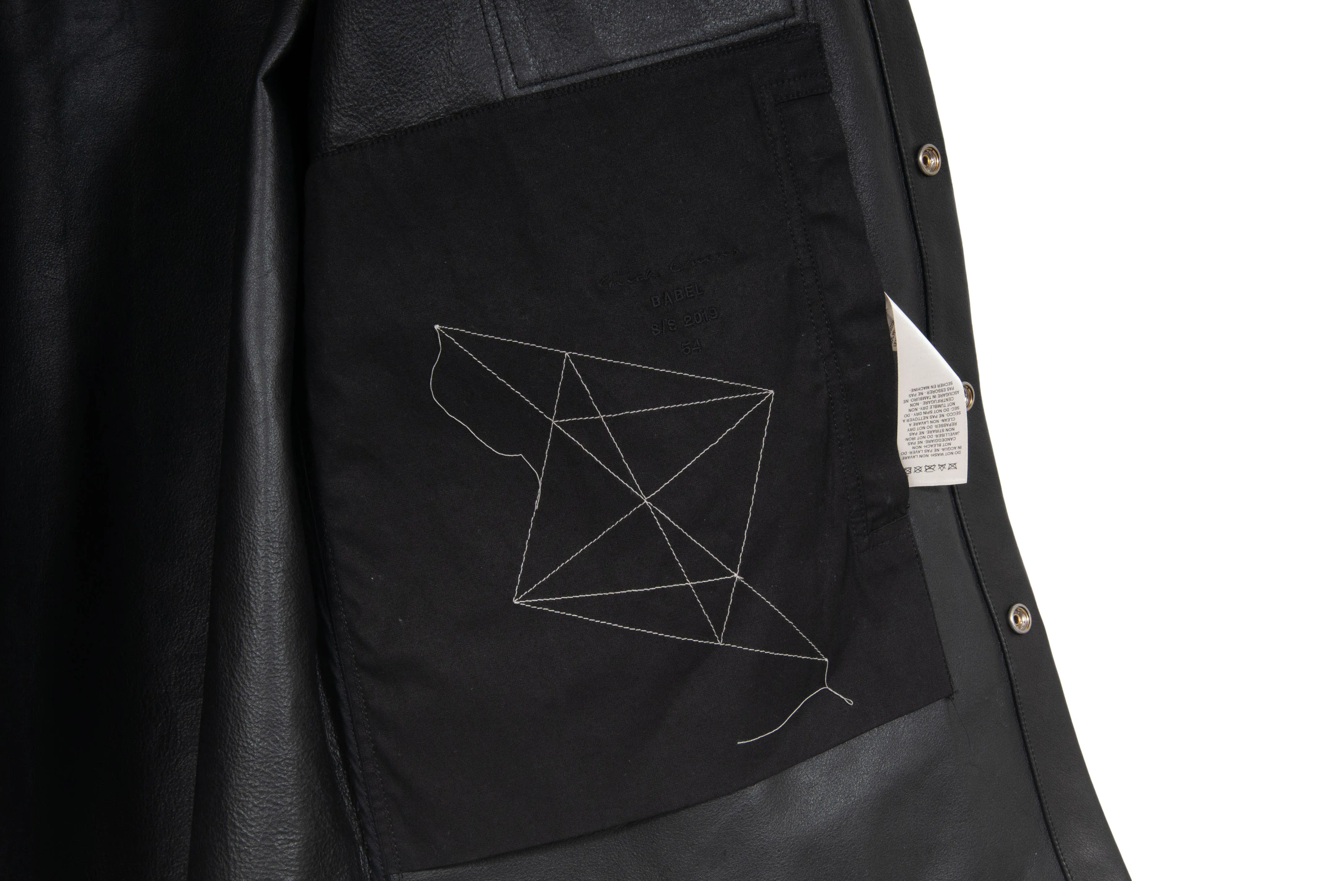 Black Leather Outer Shirt Jacket