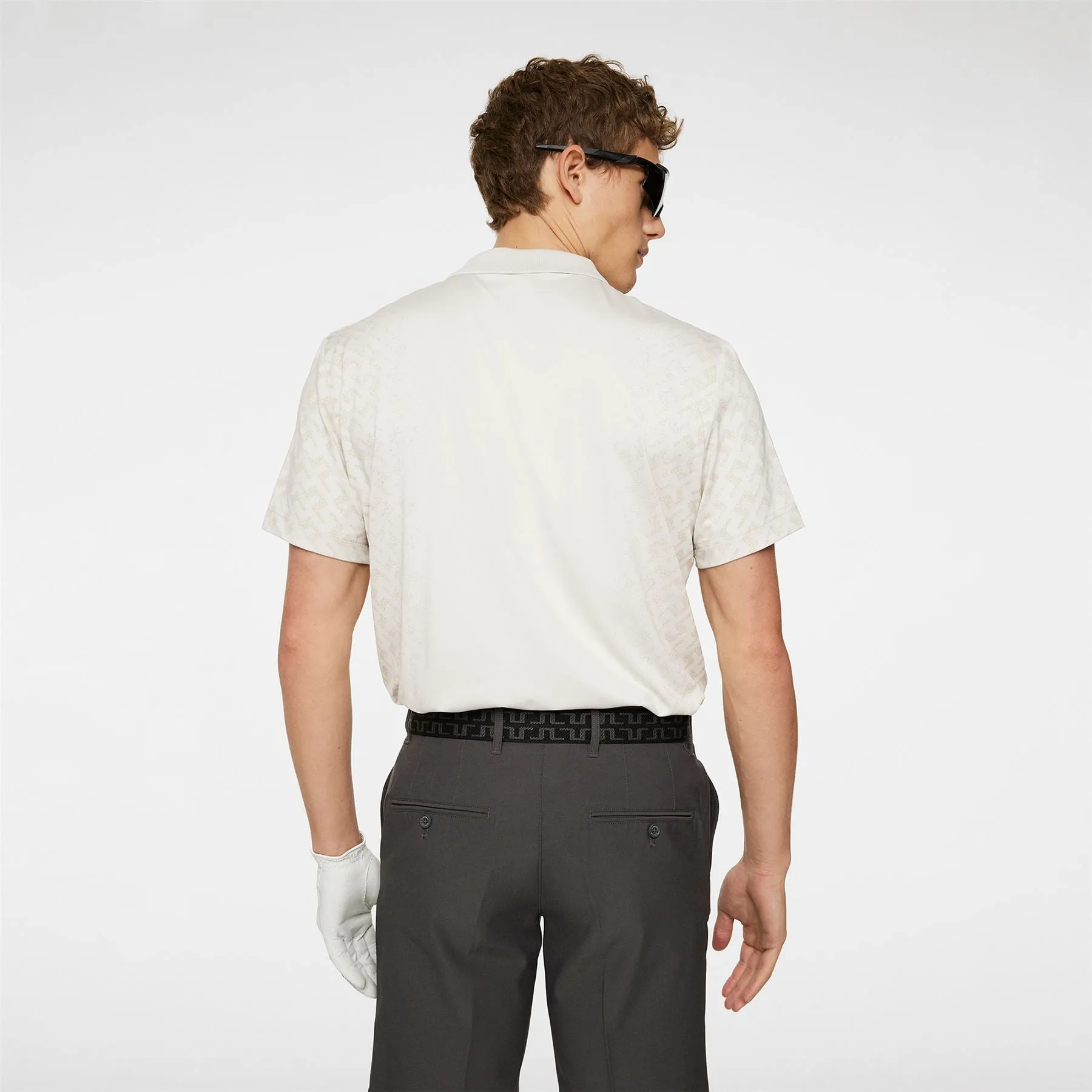 Kalle Regular Fit Gradual Jacquard Polo Moonbeam - AW24