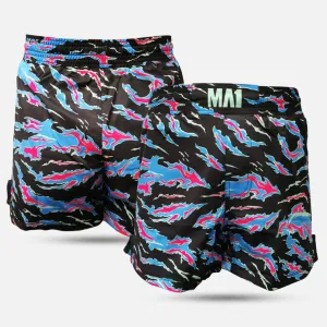 MA1 CAMO FIRE HIGH CUT MMA SHORTS - INSPIRED BY CRAIG JONES