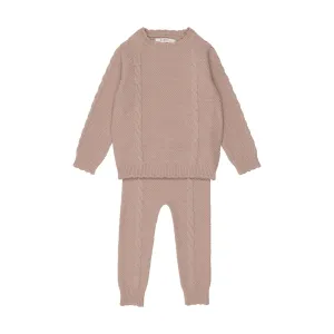 Pink Scalloped Pants Set