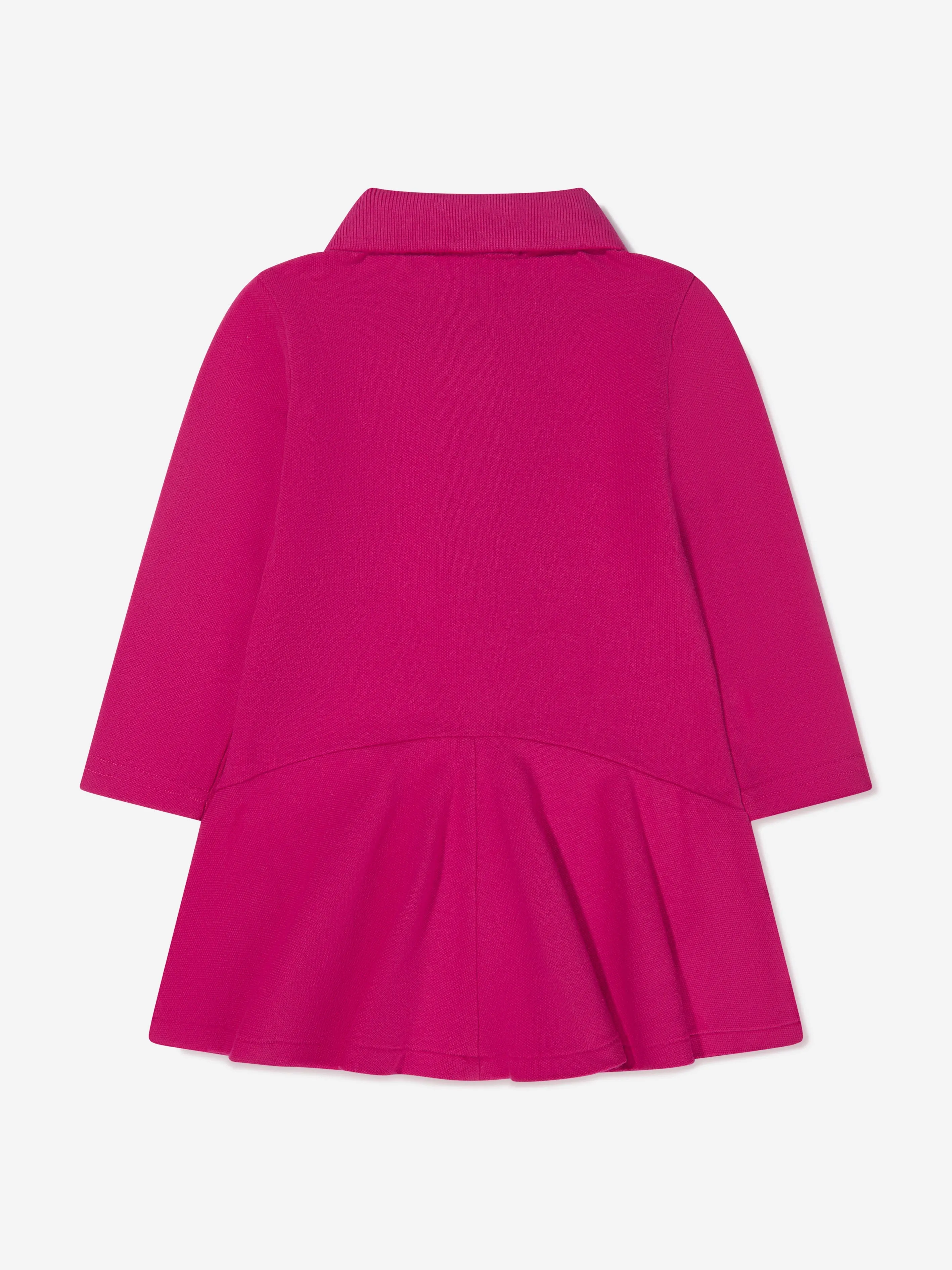 Ralph Lauren Baby Girls Long Sleeve Polo Dress