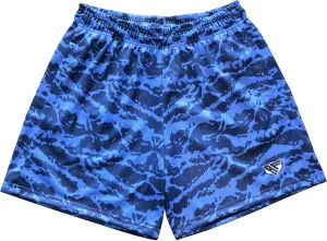 RF Mesh Tiger Camo Shorts - Blue