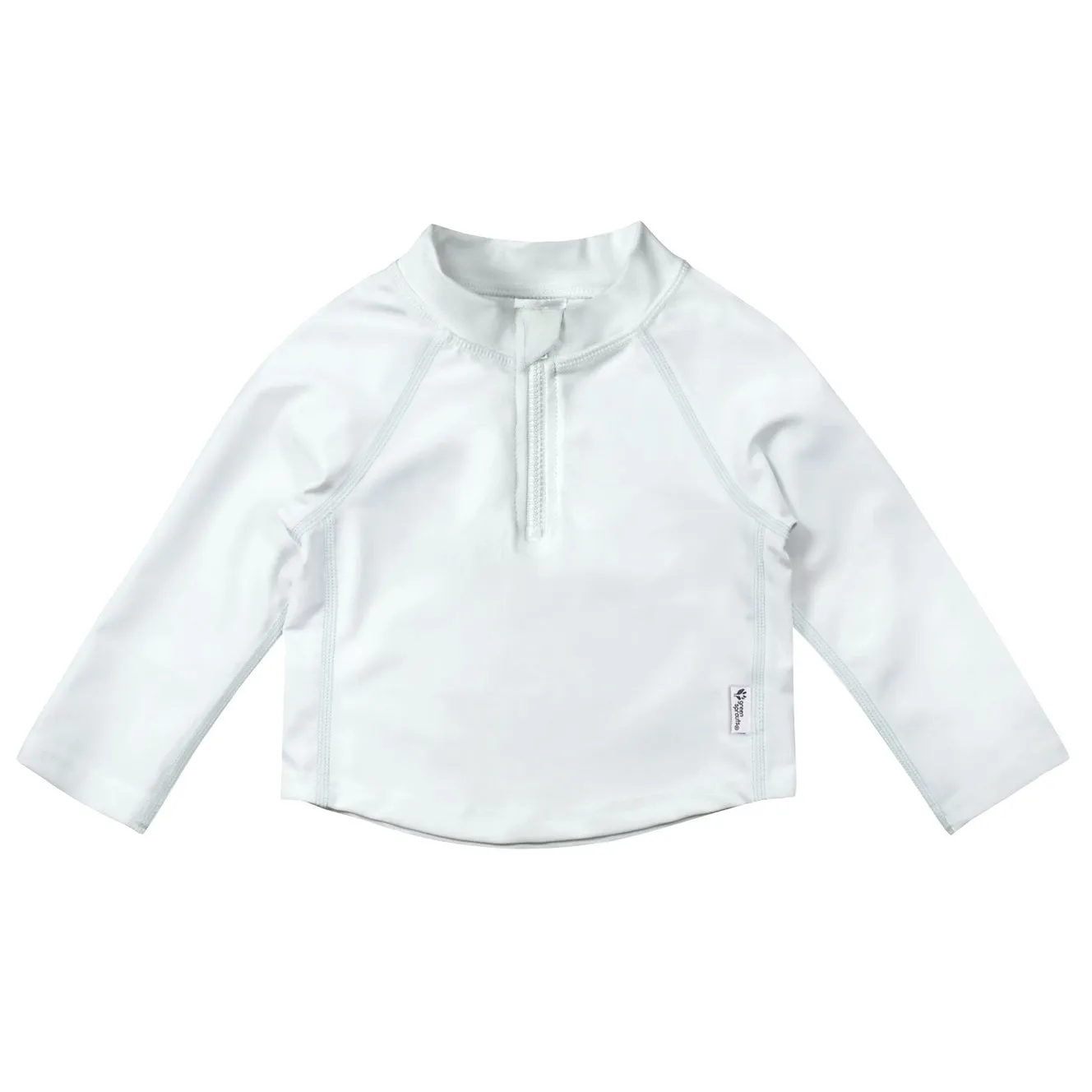 UPF 50  Zip Rashguard Shirt - White