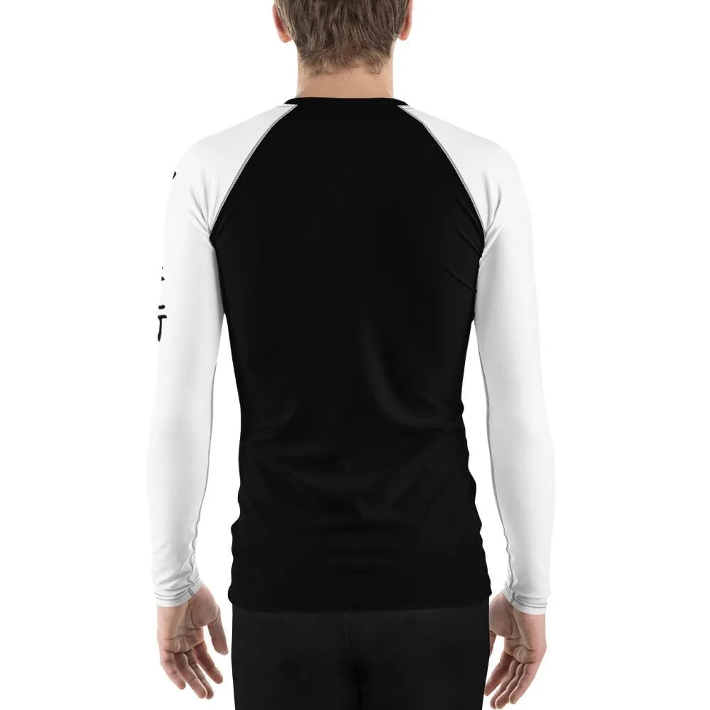 White SS Premium Standard ~ Men's BJJ Rash Guard